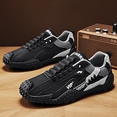 economico Sneakers Casual-scarpe da ginnastica sportive bianche e blu da uomo, pannelli in rete traspirante, suola ammortizzata, stile sportivo casual per camminare e viaggiare