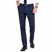 voordelige Jurk Broek-Voor heren Broek Pakken Zomerbroek Vrijetijdsbroek Zak Effen Lichtgewicht Ademend Volledige lengte Dagelijks Buiten liiketoiminta Modieus Streetwear blauw Zwart Rekbaar