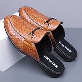 Недорогие Мужские клоги и мюли-Мужские красные лоферы из искусственной кожи, с текстурой под крокодиловую кожу, без шнурков, элегантная свадебная обувь, для торжественных случаев.