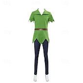abordables Disfraces para hombres-Peter Pan Traje de cosplay Disfraz de fiesta temática Personaje clásico de cuento Cosplay for Hombre Mujer Chico Niños Adulto Carnaval Mascarada Semana del Libro