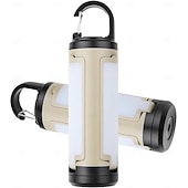 levne Svítilny-Přenosná solární LED kempingová lucerna, vodotěsná, IPX4, dobíjecí, se solárním nabíjením 2000 mAh &amp;LED indikátor napájení svítilna s 6 režimy přenosná svítilna stanová světla pro kempování a