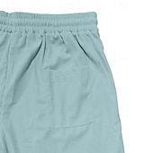economico Pantaloncini casual-Per uomo Shorts Pantaloncini casual Pantaloncini di velluto a coste Tasca Elastico in vita Semplice Comodità Traspirante Sopra il ginocchio Casuale All'aperto Spiaggia Vacanza Moda Nero Bianco