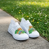  Lässige Damen-Sneaker zum St. Patrick's Day mit Strasssteinen – Kleeblatt- und Regenbogenmotiv, leichte und stylische Schuhe für Festivals, Partys und Paraden