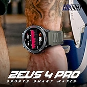 baratos Smartwatch-Relógio inteligente Lokmat Zeus 4 Pro de 1,43 polegadas com Bluetooth, chamadas, pedômetro, lembrete de chamadas e rastreador de atividades. Compatível com Android e iOS. Unissex, longa duração da bateria, chamadas em modo mãos-livres, à prova d'água IP68
