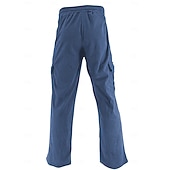 abordables pantalons décontractés-Homme Pantalons Pantalon en velours côtelé Pantalons Amples Pantalon décontracté Taille Élastique Jambe Droite Couleur Unie Confort Évacuation de l'Humidité Longueur complète Occasionnel Quotidien