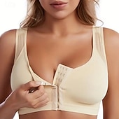 tanie Topy-Damskie Gorset profilujący Moda Sportowy Czyste kolory Odkryte plecy Codzienny Bez rękawów Czarny Biały Beżowy Lato Wiosna Jesień Zima