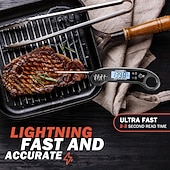 Недорогие Бытовая техника-цифровой термометр водонепроницаемый с подсветкой электронный пищевой термометр для пищевых продуктов мгновенного считывания