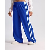 baratos Calças de Corrida &amp; Meias-Mulheres Calças de corrida casuais Calças Palazzo Casuais Calças esportivas Patchwork Bolsos Cintura elástica Vestuário de atletismo Casual Diário Ao ar livre Verão Primavera Outono Proteção Solar