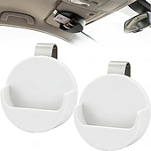 baratos Ganchos e Acessórios-Suporte para lata de tabaco de mascar para quebra-sol de carro, suporte para mascar de carro, suporte para quebra-sol de carro, acessório interno automotivo que economiza espaço, clipe de