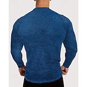 abordables T-shirts et Débardeurs de Course-Homme 250e anniversaire de l'Amérique Jour de l'Indépendance Lettre T-shirt de course T-shirt de compression Printemps Automne manche longue Séchage Rapide Compression Évacuation de l'Humidité