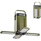 levne Svítilny-Přenosná solární LED kempingová lucerna, vodotěsná, IPX4, dobíjecí, se solárním nabíjením 2000 mAh &amp;LED indikátor napájení svítilna s 6 režimy přenosná svítilna stanová světla pro kempování a