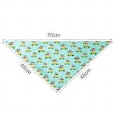 cheap Bandanas &amp; Hats-Pet Neckerchief Cartoon Bunny Pattern Easter Festival Bandana Bib Cat Printing Saliva Towel Dog Triangle Scarf for All Seasons