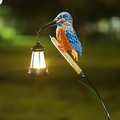 levne Světla cesty &amp; lucerny-Venkovní solární vodotěsné závěsné světlo s motivem ledňáčka, zářivý vířivý design rákosu, dekorace na zahradu, dvůr, cestu, trávník, farmářský styl, akcentové osvětlení krajiny pro venkovní dekoraci.