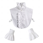 halpa Lisävarusteet ja enemmän-Rokokoo Viktoriaaninen Irrotettava kaulus Prinsessa Lempeä nainen Pitsi Naamiaispuku Naisten Karnevaali Halloween Renessanssin messut Aikuiset Lisää tarvikkeita Kaikki vuodenajat