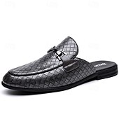 Недорогие Мужские клоги и мюли-Мужские красные лоферы из искусственной кожи, с текстурой под крокодиловую кожу, без шнурков, элегантная свадебная обувь, для торжественных случаев.