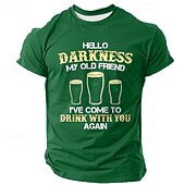 preiswerte T-Shirts für Herren mit 3D-Druck-St. Patrick Herren Kleeblatt Glücklicher Ire T Shirt Kurzarm T-Shirt 3D-Druck Rundhalsausschnitt Hemd Designer Lässig Club Party Ferien Grün 1# Grün 2# Grün 3# Sommer Frühling Bekleidung S M L XL XXL
