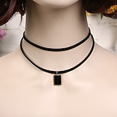 cheap Necklaces &amp; pendants-1PC Necklace For Women's Gemstone Daily Street Gift Alloy Patchwork
