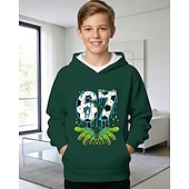 Недорогие Мальчиковый 3D Забавный Юмор-Мальчики 3D Графика Футбол Забавный сленг 67 Толстовка Pullover Длинный рукав 3D печать Весна Осень Спорт Мода Уличный стиль Дети 4-12 лет Капюшон на открытом воздухе Повседневные Стандартный