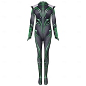 voordelige Kostuums voor dames-Thor: De Laatste Strijd Geheel Zentai-Pakken Mantel Kostuum Film Cosplay Kostuum for Dames Volwassenen Halloween Maskerade Prestatie Halloween