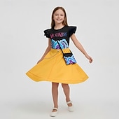 Недорогие Костюмы для девочек-Вдохновленный K-pop Вдохновлено корейскими идолами Идол Поп-звезда Костюм Забавный костюм Виртуальный идол for Девочки Дети Хэллоуин Карнавал Выступление Комик-Кон Аниме Экспо