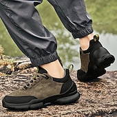 economico Sneakers Casual-scarpe da ginnastica sportive grigie da uomo, tomaia in mesh traspirante, suola ammortizzante, stile sportivo moderno, adatte per camminare, viaggiare e abbigliamento casual
