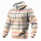 economico Hoodie Etnici Vintage-Per uomo Azteco Felpa con Cappuccio Felpa Etnico Vintage Retrò Manica Lunga Girocollo Abbigliamento casual alla moda Blu Marrone Verde Coulisse Autunno Inverno progettista S M L XL XXL XXXL