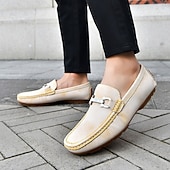 economico Mocassini casual-mocassini da uomo in similpelle viola: comode scarpe casual slip-on da indossare tutti i giorni e per eventi rilassati