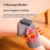 halpa Vartalon hierontalaitteet-lämmitetty polvihierontalaite, lämpöpolvituki, säädettävä tärinälämmitystyyny, polven rentoutusjalan lämmitin