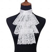 cheap Accessories and More-Retro Vintage Rococo Victorian Detachable Collar Princess Gentlewoman Lace Fancy Dress Women's Carnival Halloween Renaissance Fair Adults More Accessories