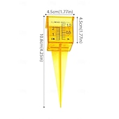 ieftine Udare &amp; Irigare-10 buc pluviometre, pluviometru pentru aspersoare de 1,8" cu gură largă, instrument de măsurare a apei în exterior, galben strălucitor, pentru gazon, curte, grădină, plante în ghiveci