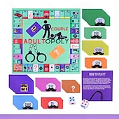 olcso Ajándékok-adultopoly páros társasjáték - pajkos romantikus játékok felnőtteknek randevú estére - szórakoztató intim társasjáték pároknak - tökéletes Valentin-napi évfordulós ajándék friss házasoknak férjnek és