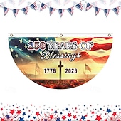 abordables EE. UU. 250.-Bandera de Estados Unidos conmemorativa del 250 aniversario, decoración de ambiente de patio, decoración patriótica, bandera de jardín al aire libre.