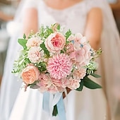 halpa Tekokukat-3 nippua ulkokäyttöön tarkoitettuja tekonurmi- ja pionikukkia, UV-suojattuja ja realistisia, sopivia sisä- ja ulkopuutarhan ikkunalaudoille keväällä, kesällä ja syksyllä häihin