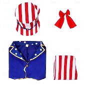  antrekk cosplay barn unisex halloween karneval uavhengighetsdagen / fjerde juli fest forestilling maskerade utkledning