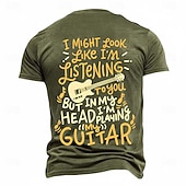  Per uomo Gergo divertente Maglietta Manica Corta maglietta Stampa 3D Girocollo Camicia Moda Quotidiano Quotidiano Streetwear Blu Nero Verde Estate Primavera Abbigliamento S M L XL XXL XXXL