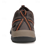 お買い得  アウトドアサンダル-メンズブラウンハイキングサンダル、レースアップ調節可能デザイン、耐久性のあるトラクションアウトソール、トレッキング、釣り、夏用機能アウトドアスタイル