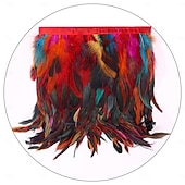 olcso kiegészítők-Karnevál 2026 Riói Karnevál Szamba Kiegészítők Nők Gótikus Toll Csipke Kesztyűk Hosszú Ujjatlan Hálókesztyűk Természetes Tollakkal Brazíliai Fesztivál Előadói Jelmez