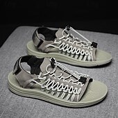 economico Infradito da Vacanza-sandali da uomo color cuoio con cinturini regolabili, traspiranti e comodi, ideali per attività estive all'aperto e vacanze