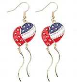 abordables Accessoires-250e anniversaire des États-Unis Boucles d'oreilles Cosplay Adulte Femmes Jour de l'Indépendance / 4 Juillet 4 Juillet Soirée Performance Se déguiser