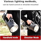 billiga Ficklampor-stor ficklampa vattentät spotlights handhållen stor söklampa, repertoar av ficklampor, superljus spotlight ficklampa, superljus utomhussöklampa