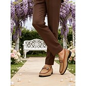 ieftine Mocasini din piele premium-Mocasini eleganți din piele pentru bărbați - design țesut cu detalii din piele, ideali pentru ocazii casual și semi-formale