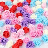cheap Gifts-500 Artificial Rose Heads Valentine's Day Decorative Rose Bear Accessories Wedding Decorations