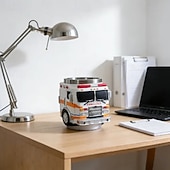 economico Tazze e tazzine-Tazza da pompiere, per i più coraggiosi, tazza da caffè artigianale con camion dei pompieri, tazza da caffè con pompiere, divertente tazza 3D con camion dei pompieri, stoviglie resistenti per bevande