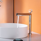 Недорогие Смесители для раковины в ванной-Ванная раковина кран - Классический Электропокрытие По центру Одной ручкой одно отверстиеBath Taps