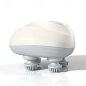 ieftine Jucării electronice-Aparat de masaj portabil modernizat pentru animale de companie, pentru câini și pisici, aparat electric de masaj pentru pisici și câini, cu 4 capete de masaj rotative, trei moduri, pentru ameliorarea