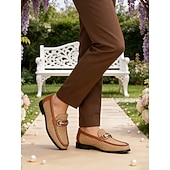 ieftine Mocasini din piele premium-Mocasini eleganți din piele pentru bărbați - design țesut cu detalii din piele, ideali pentru ocazii casual și semi-formale