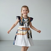 Недорогие Костюмы для девочек-Вдохновленный K-pop Вдохновлено корейскими идолами Идол Поп-звезда Костюм Забавный костюм Виртуальный идол for Девочки Дети Хэллоуин Карнавал Выступление Комик-Кон Аниме Экспо