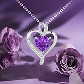 cheap Down to $30-Preserved Flowers Gift for Mom from Son or Daughter, Incl 4 Rose and Heart Necklace, Ideal Gifts Birthday, Mother's Day, Valentine's Day, Christmas for Grandma for Her, Women, Wife