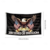  חבילה של 2 דגל ארה"ב לציון 250 שנה