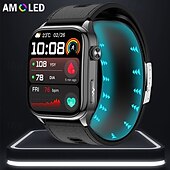 abordables Relojes inteligentes-iMosi S101 Reloj inteligente 2.06 pulgada Smartwatch Reloj elegante Bluetooth Podómetro Recordatorio de Llamadas Seguimiento de Actividad Compatible con Android iOS Hombre Llamadas con Manos Libres